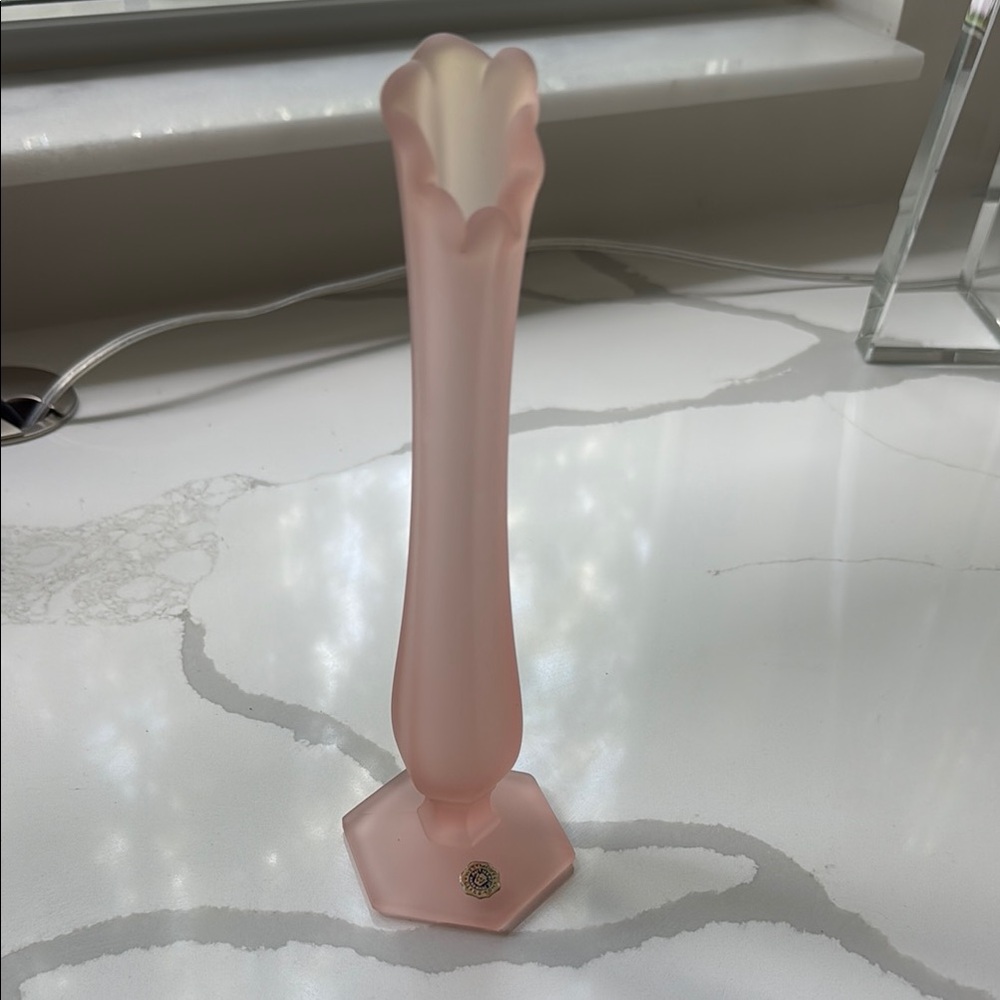 Westmoreland Elegant Pink Glass Bud Vase